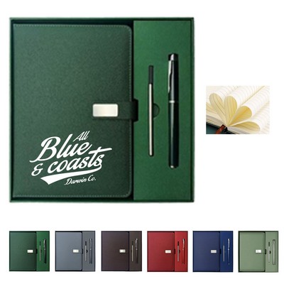 2Pcs Set Gift Box with Business Notebook and Pen
