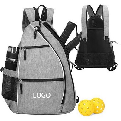 Sling Bag Crossbody Backpack For Pickleball Rackets