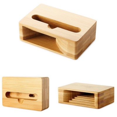 Natural Wooden Sound Cell Phone Stand