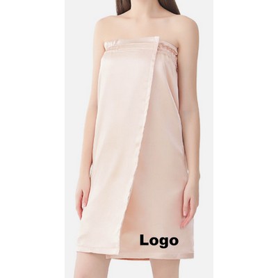 Satin Face Women Wearable Bath Towel