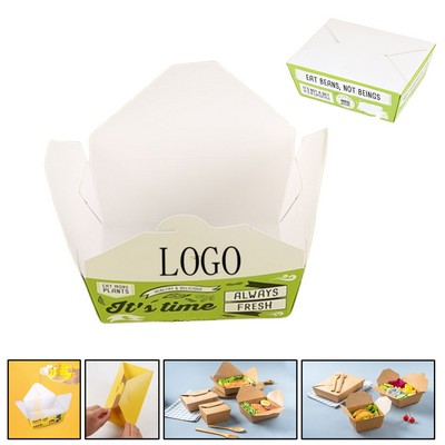 Customizable Disposable Paper Boxes for Fast Food, Takeaway