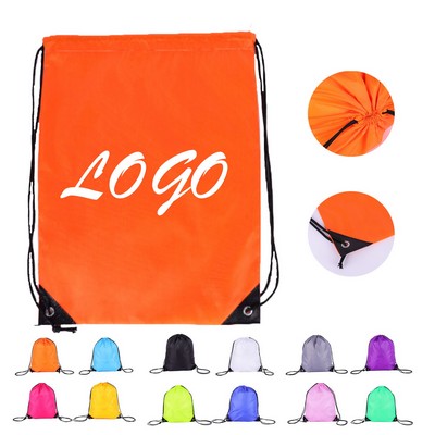 Polyester Drawstring Backpack Marathon Event Bag Basketball Bag(Free Shipping)