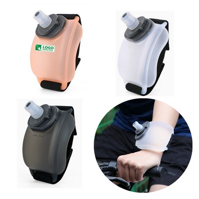 Wearable HandsFree Silicone 7 Oz Running Water Bottle