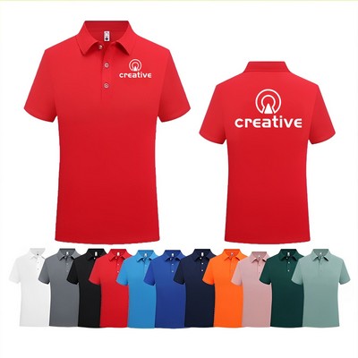 Faux Cotton Polo Shirt