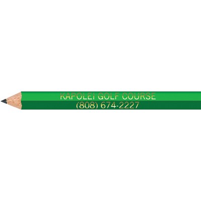 Neon Green Hexagon Golf Pencils