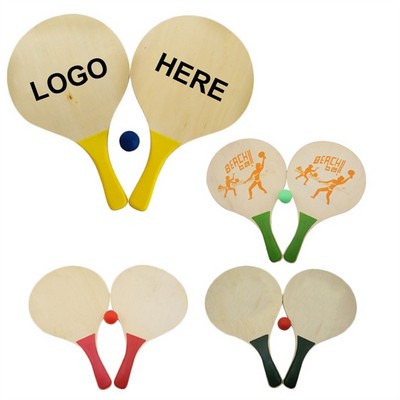 Wood Paddle Ball Game
