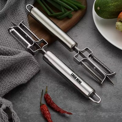 Dual Differ Blade Fruit Vegetable Julienne Cutter/Peeler