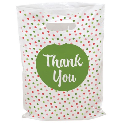 Polka Dots Seasonal Designer Full-Color Plastic Bag