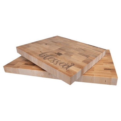 22" x 13" x 1.5" Maple Butcherblock Cutting Board