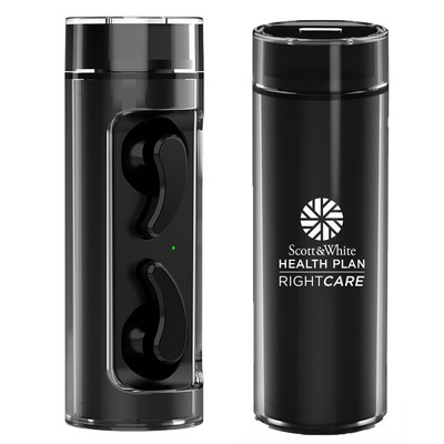 Mini Bluetooth Audio Pods with Round Charging Case