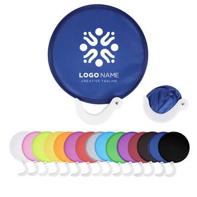Pop Up Foldable Flying Disc Fan w/Handle