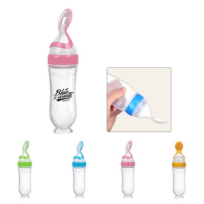 3oz Baby Silicone Bottle and Feeding Set