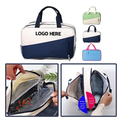 Oxford Fabric Beach Bag with Wet and Dry Separation