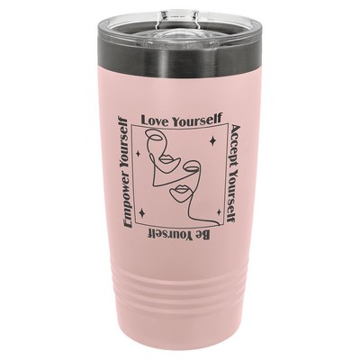 PC 20 oz. Blush/Ghost Black ION-Plated Ringneck Tumbler