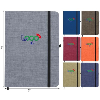 Textured Fabric Cover Journal Notebook