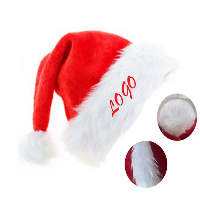 Christmas Decoration Red Extra Large Thickened Plush Santa Hat(Free Shipping)