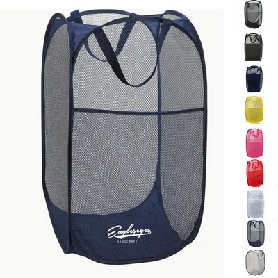 Portable Foldable Mesh Laundry Basket