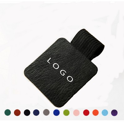 Self-Adhesive Leather Pen Holder