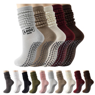Pilates Yoga Slouch Socks With Grip