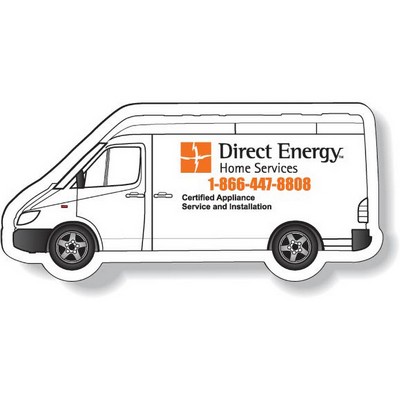 Stock Sprinter Truck Magnet .020, Screen-printed White Matte Vinyl Topcoat