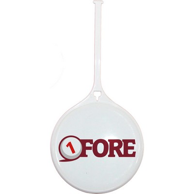 Round Plastic Bag Tag with Self Strap