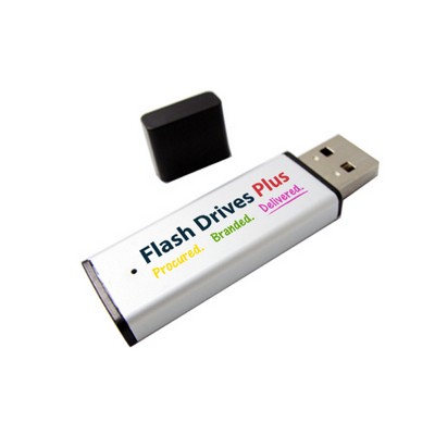 2GB Stick USB Flash Drive With Black Cap & Trim