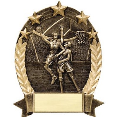Female Basketball Five Star Resin Award