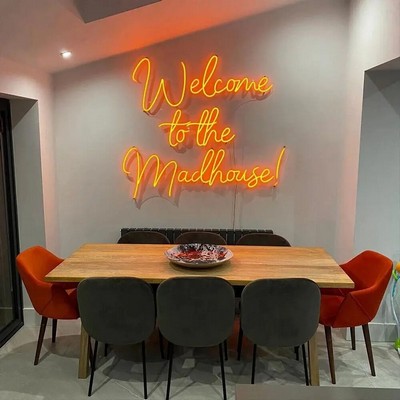 Multicolor Custom Neon Sign with Acrylic Backing