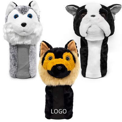 Plush Animal-themed Golf Club Cover