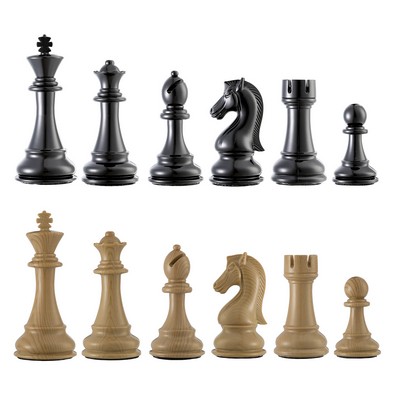 Faux Wood Chess Pieces, 4.25 in. king