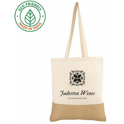 Unique Cotton & Jute Tote Bag Eco Friendly