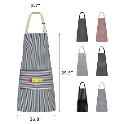 Kitchen Adjustable Cooking Aprons with 2 Pockets
