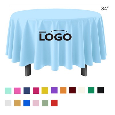Round Tables Plastic Disposable Table Cover