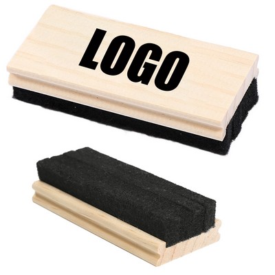 Thickened Black Felt Wooden Chalkboard Eraser