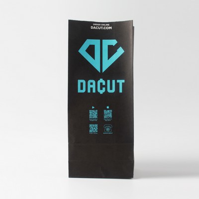 Black Takeway Fastfood Paper Bag