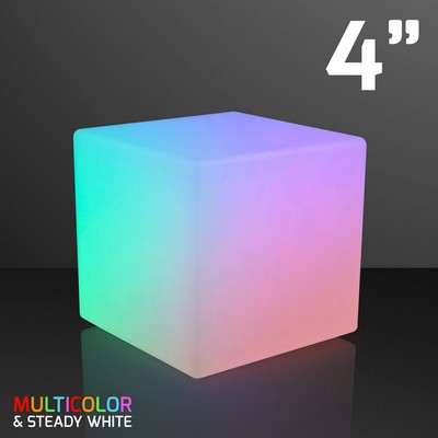 4" Deluxe Deco Cube Light with Remote Control - BLANK