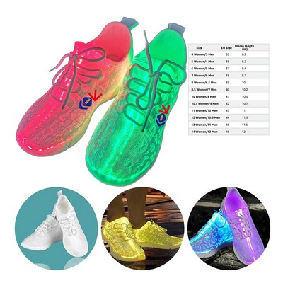 Fiber Optic LED Shoes Light Up Sneakers