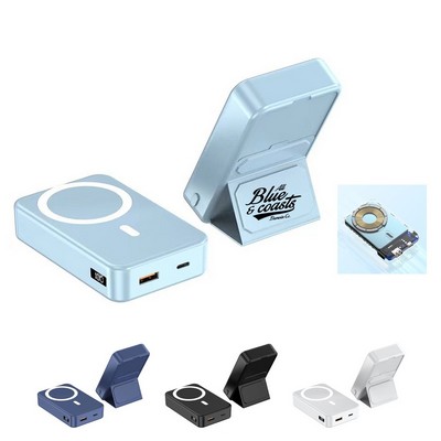 10000mAh Magnetic Power Bank with Foldable Stand