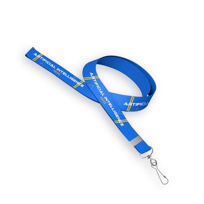 36"x3/4" Custom Polyester Lanyard