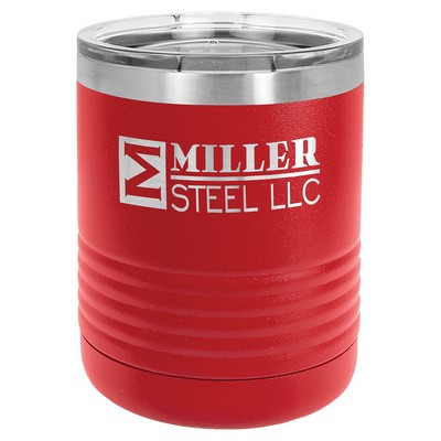Polar Camel 10 oz. Red Ringneck Tumbler w/Clear Lid