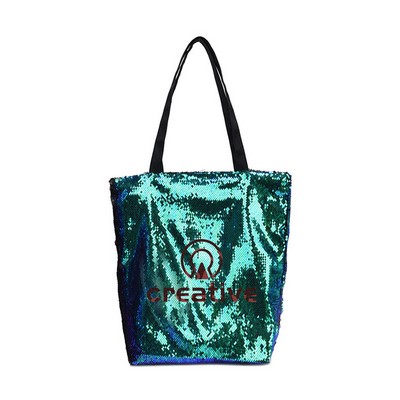 Sequined Color-Changing Tote Bag