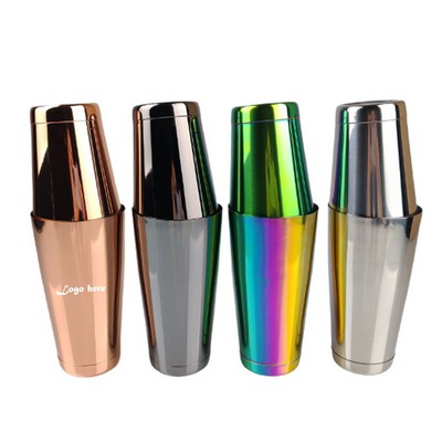 MOQ 50pcs 18oz and 28oz Stainless Steel Cocktail Shaker