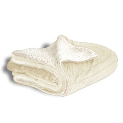Ivory White Sherpa Blanket