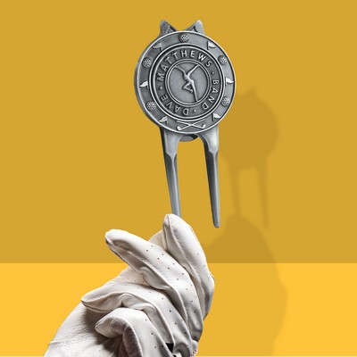 Ridged Golf Divot Tool (Die-Struck)