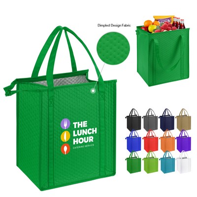 Thermal Non-Woven Insulated Cooler Tote Bag-13"X15"X10"