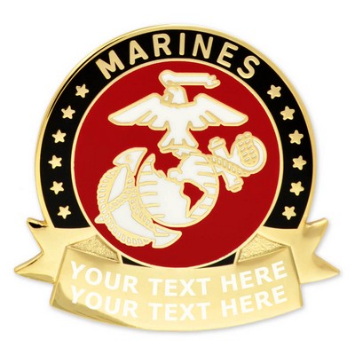 Officially Licensed Engravable U.S.M.C. Pin