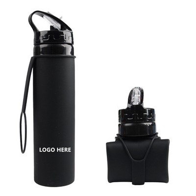 20 Oz. Collapsible Travel Bottles (2.7"x 2.7"x 10.3")