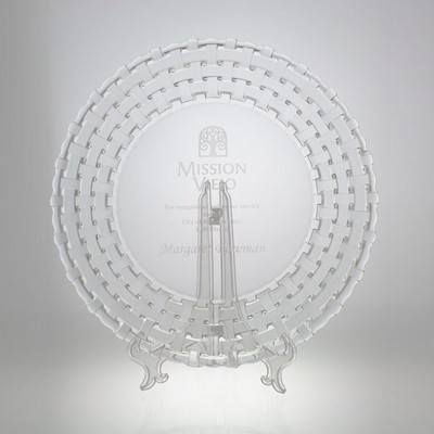 13" Award- Plate, Basketweave