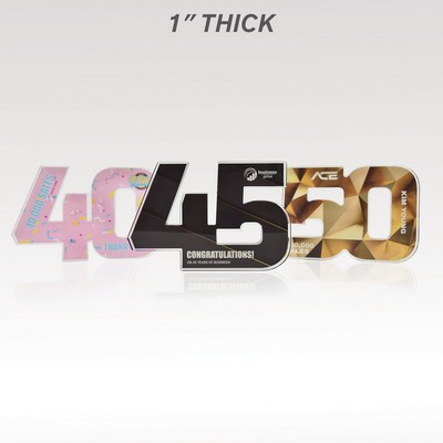 1" Acrylic Numerals Style 45 – Traditional Series