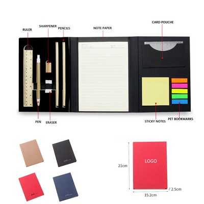 Multi-Function Journal Notebook With Sticky Notes